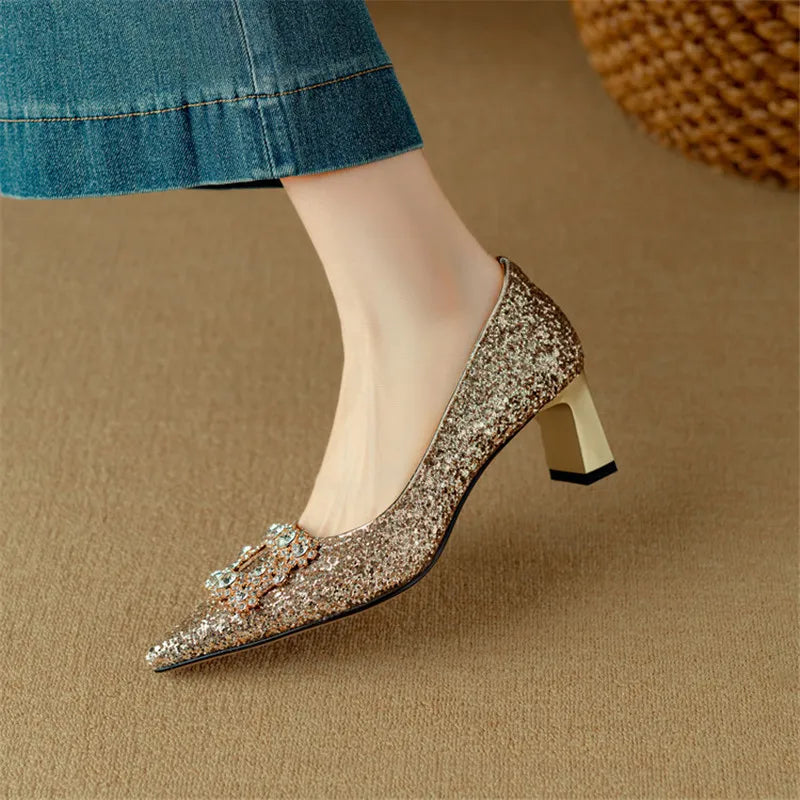 ELIZABETH | Glitter Pumps