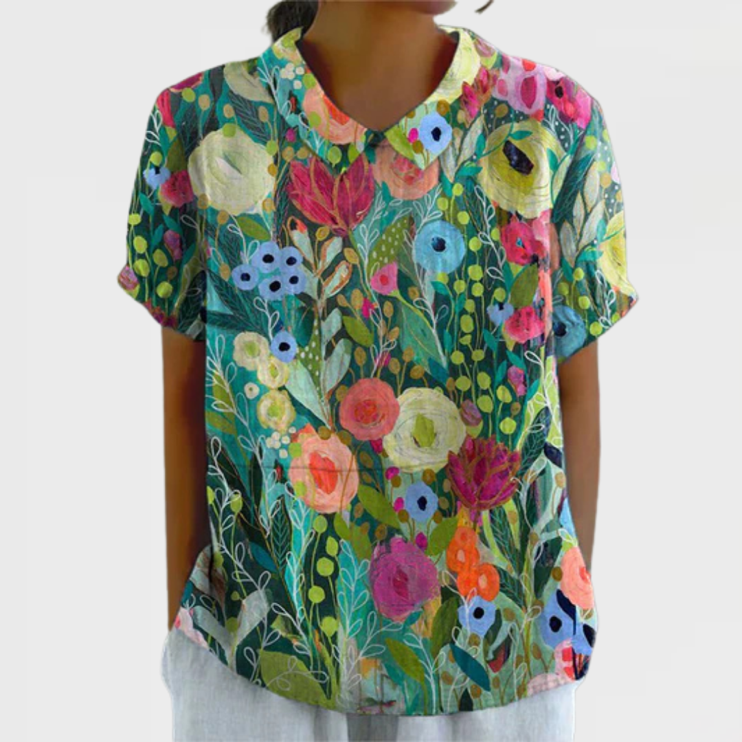 Daisy | Watercolor Floral Shirt