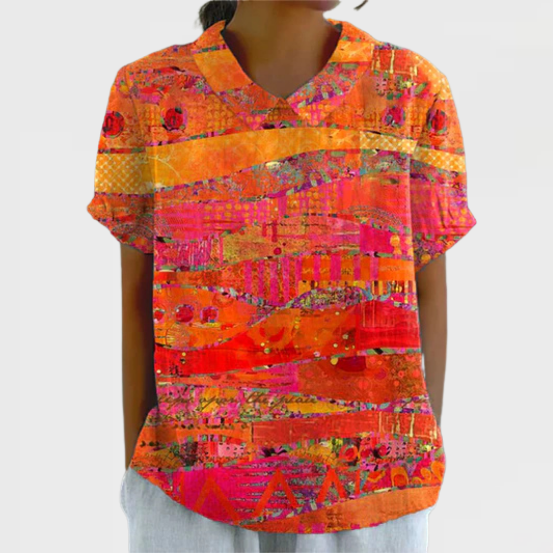 Isla | Abstract Print Shirt