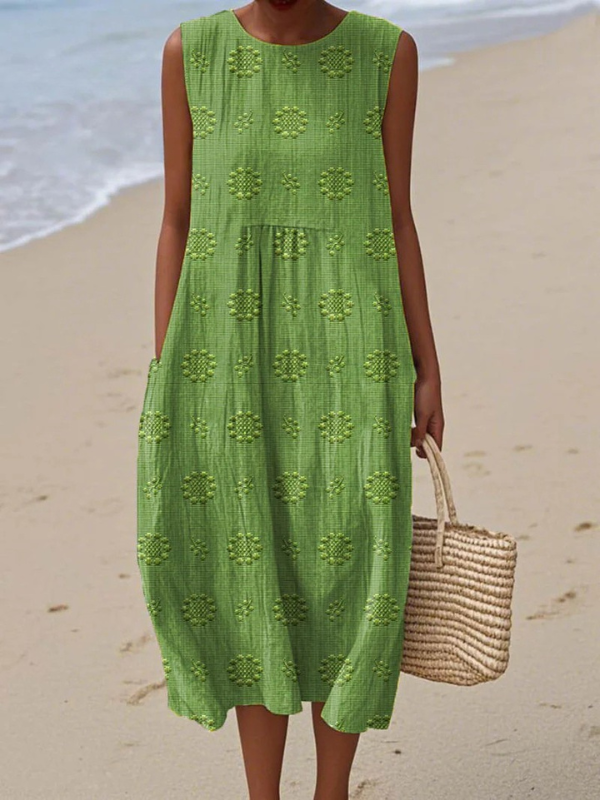 Delilah | Patterned Midi Dress