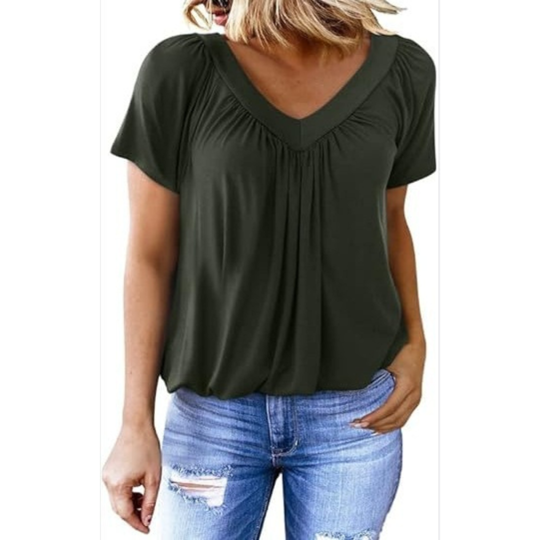 Ellie | Casual V-Neck Top