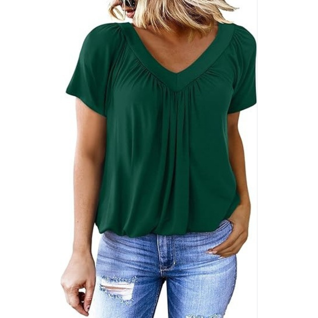 Ellie | Casual V-Neck Top