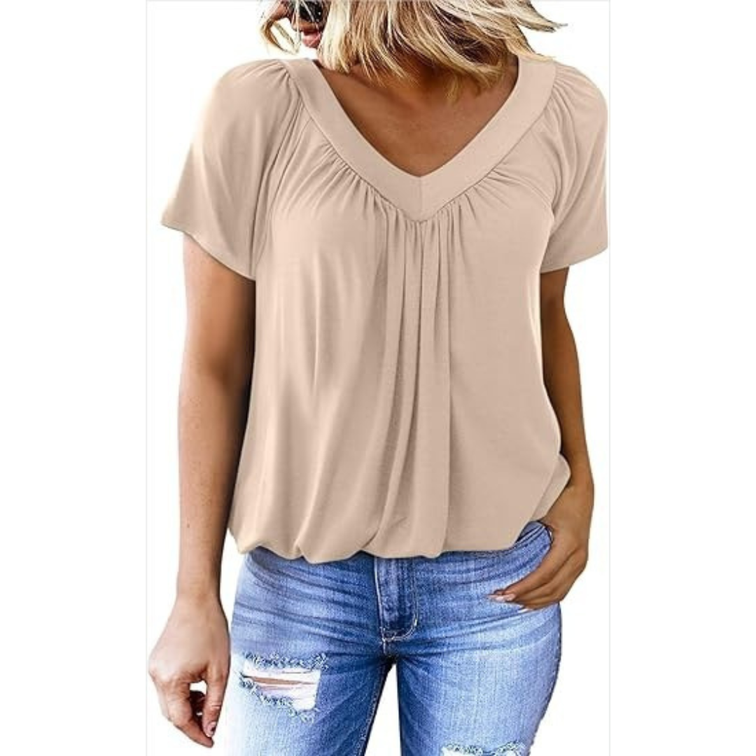 Ellie | Casual V-Neck Top