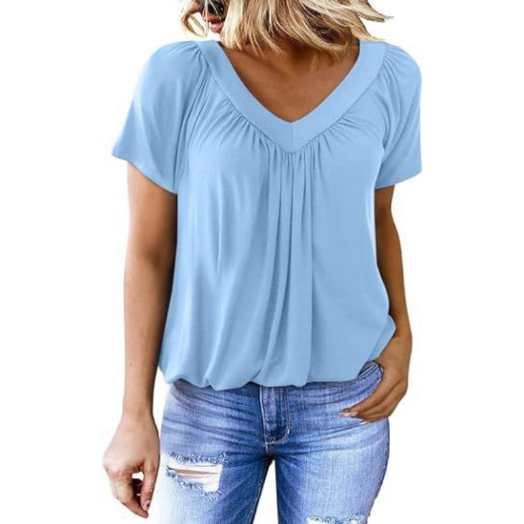 Ellie | Casual V-Neck Top