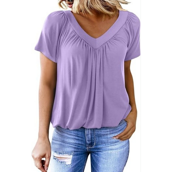 Ellie | Casual V-Neck Top