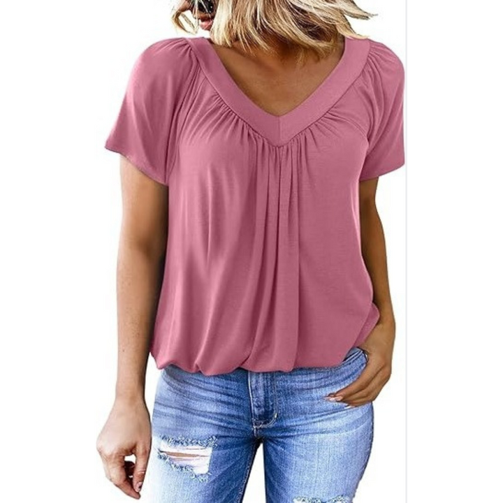 Ellie | Casual V-Neck Top