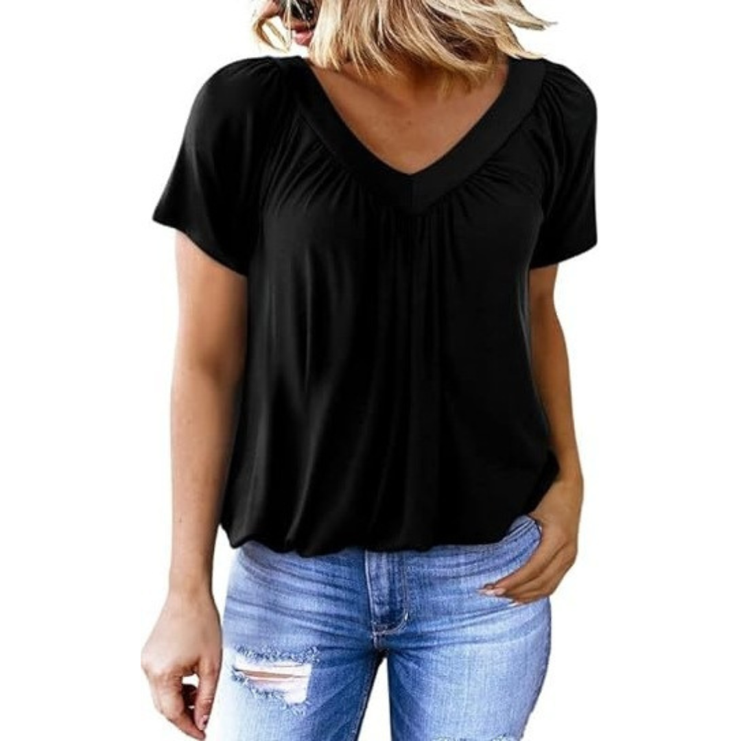 Ellie | Casual V-Neck Top
