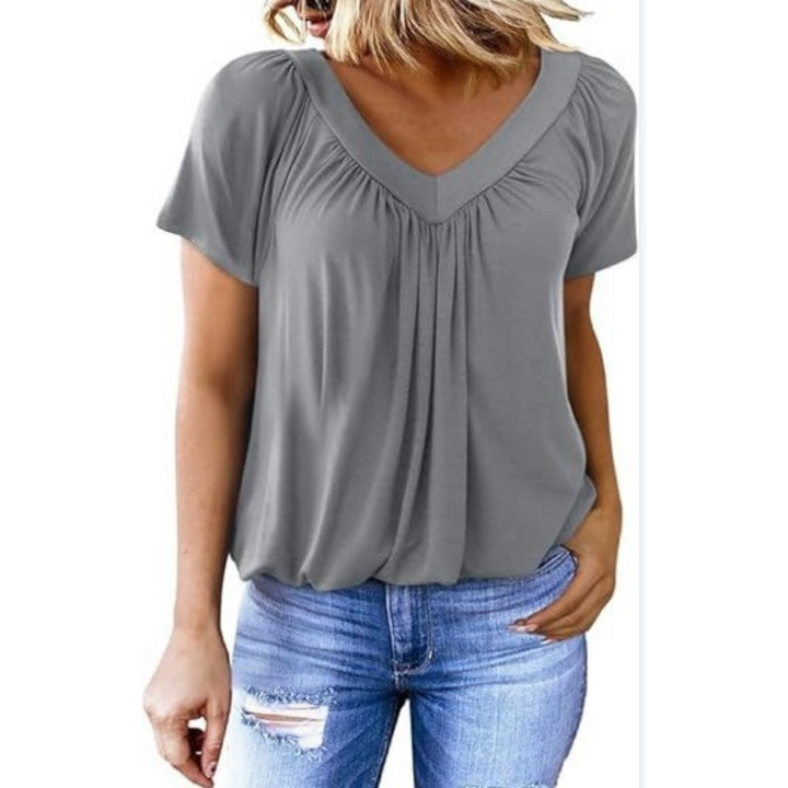 Ellie | Casual V-Neck Top