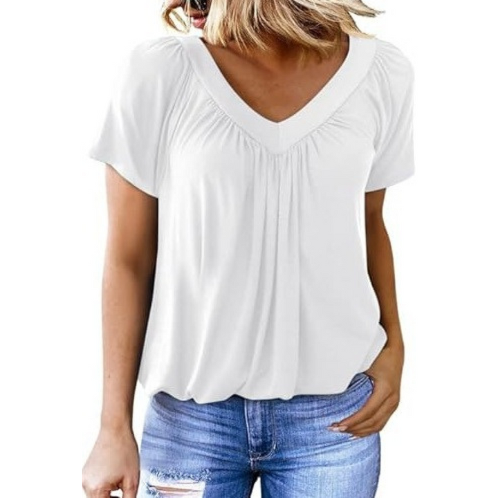 Ellie | Casual V-Neck Top