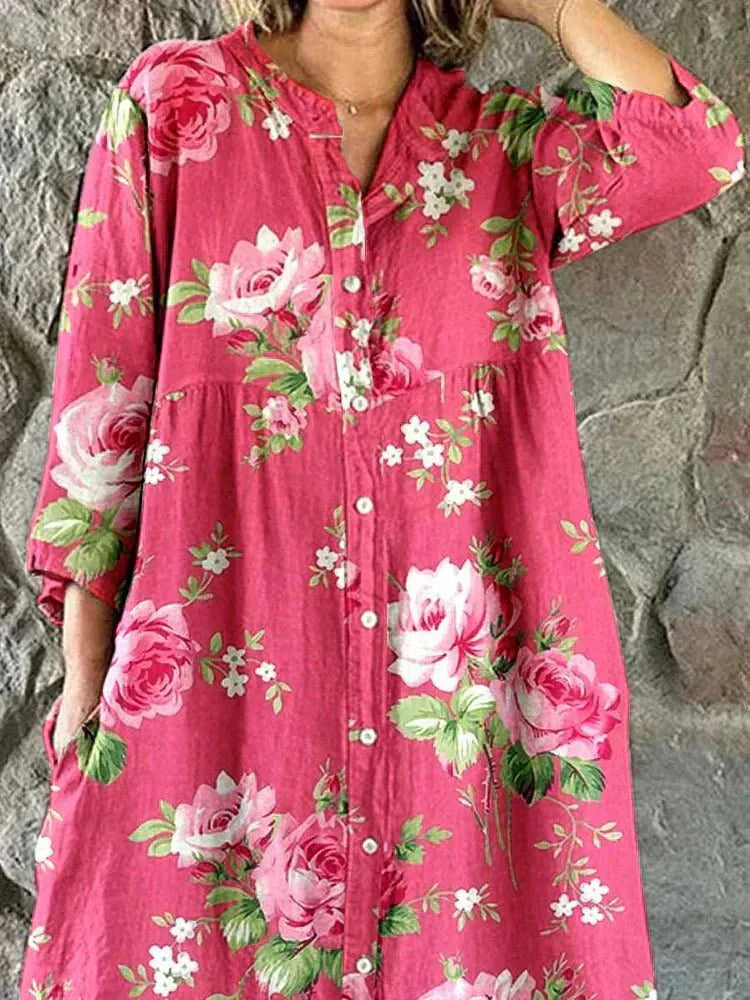 Celia | Art Floral Dress