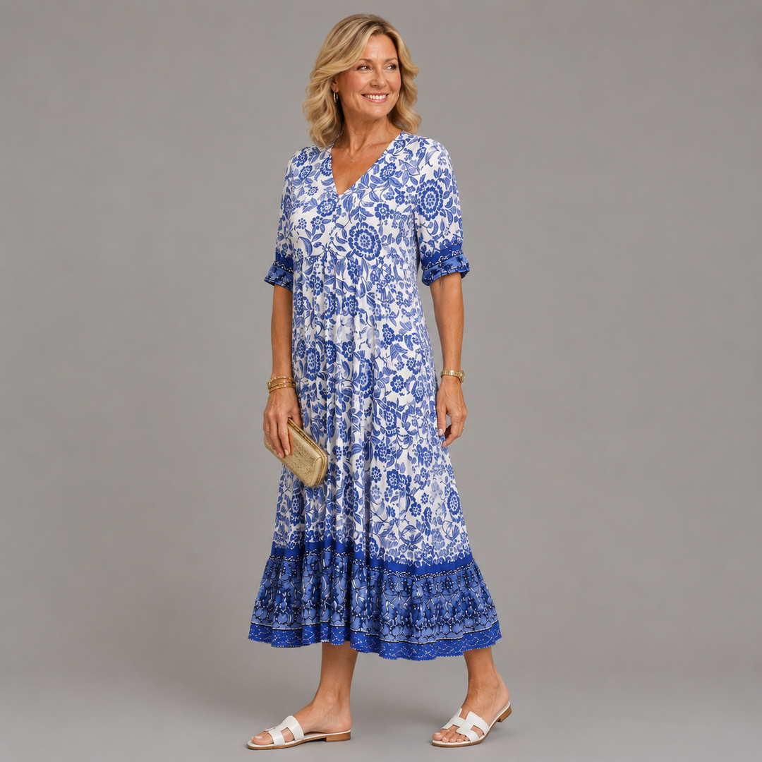 KEISHA | Graceful V-Neck Floral