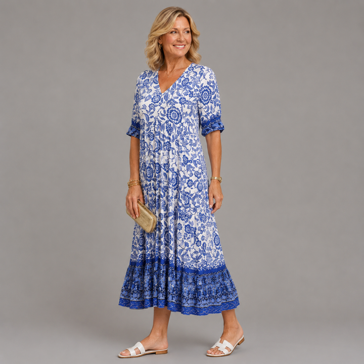 KEISHA | Graceful V-Neck Floral
