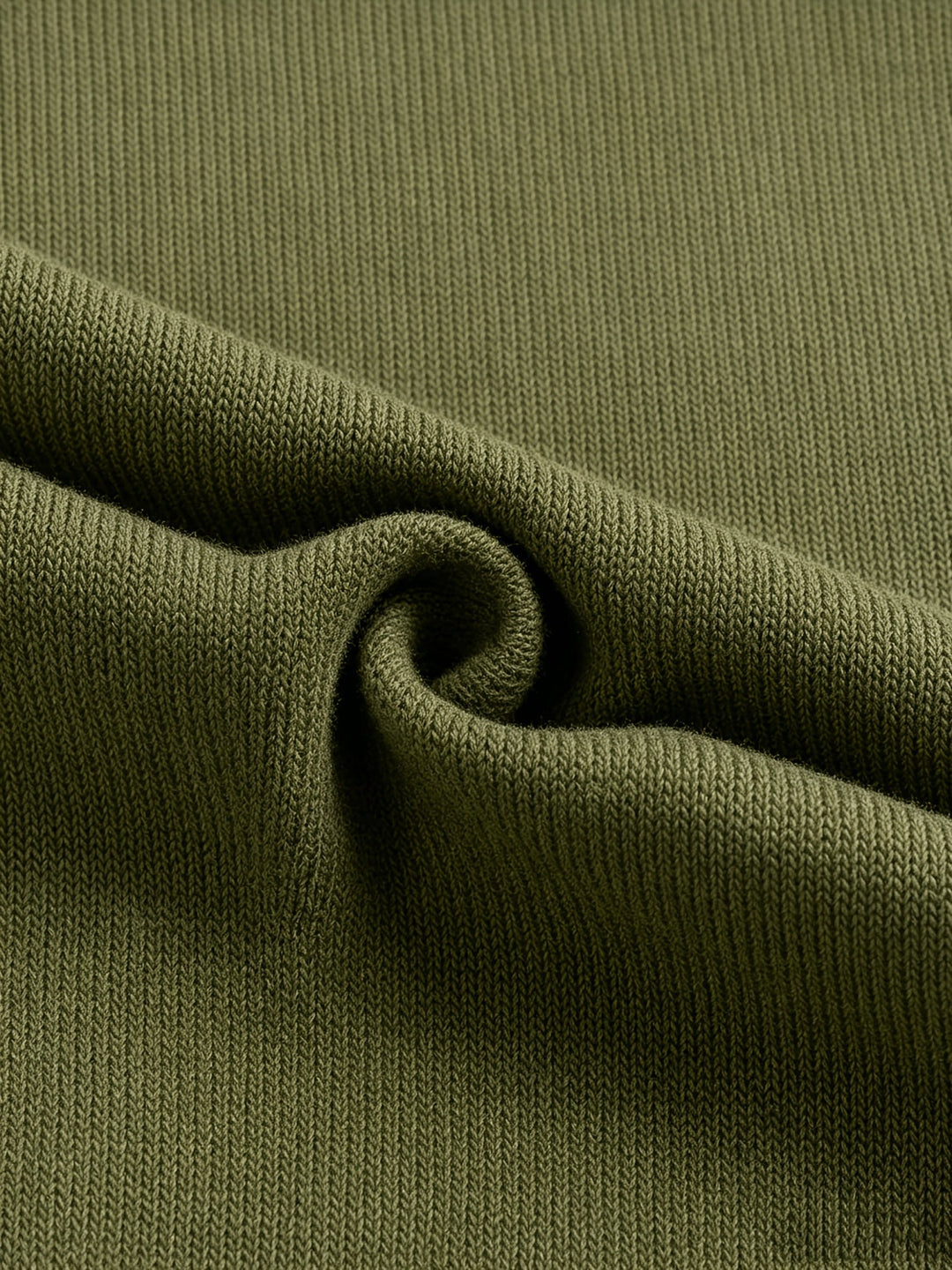 Alessia | Military Green Hooded Cardigan with Button Closure