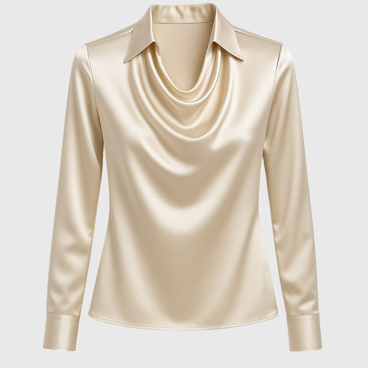 AINSLEY | Draped Neck Blouse