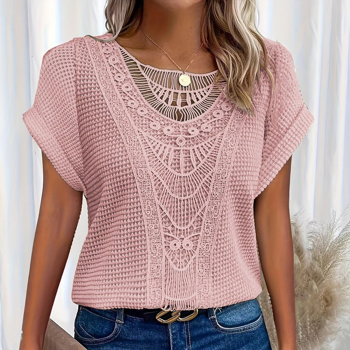 Violet | Detailed Knitted Top
