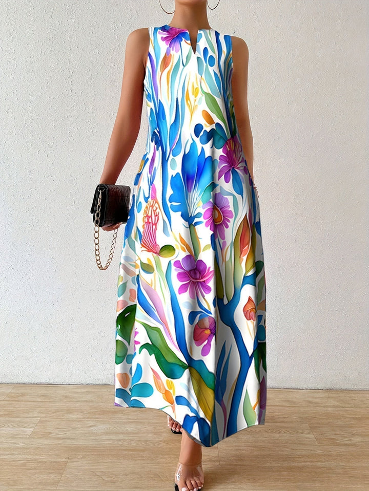 ARIANA | Blooming Print Maxi Dress