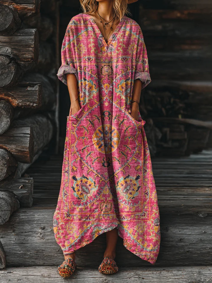 YVETTE | Vintage Boho Dress with Pockets