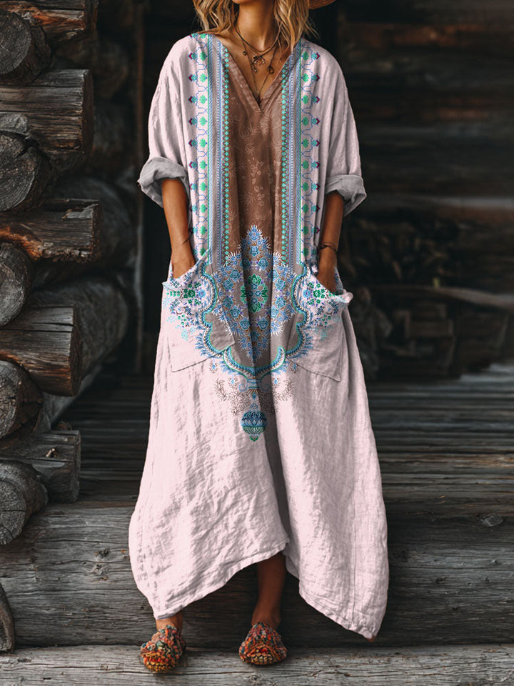 YVETTE | Vintage Boho Dress with Pockets