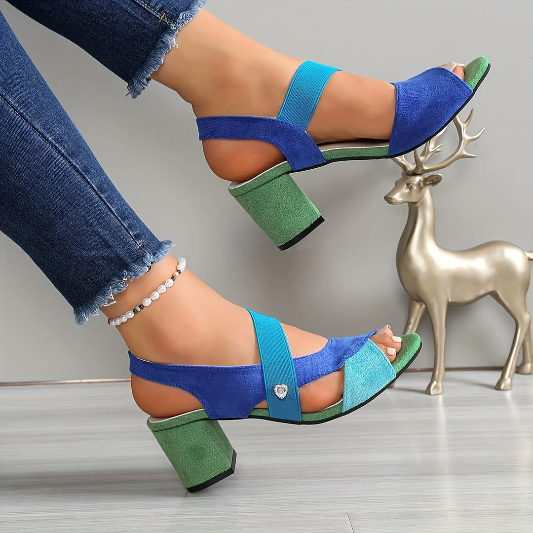 LEAH | Cross Strap Comfort Heels
