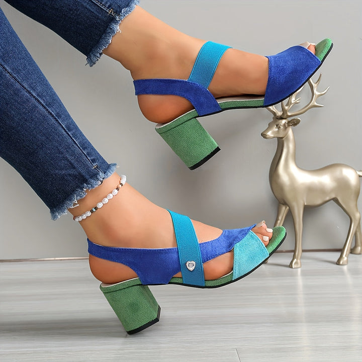 LEAH | Cross Strap Comfort Heels