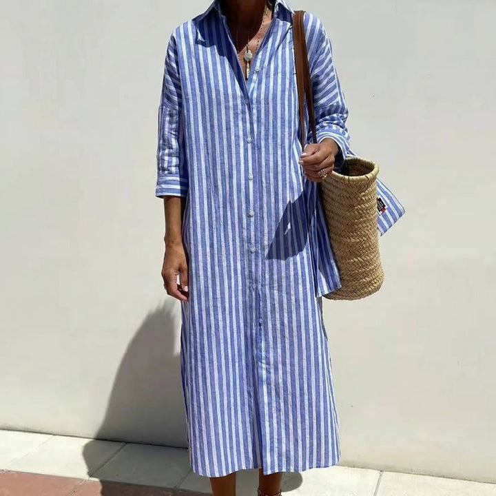 Maya | Striped Shirt Dress