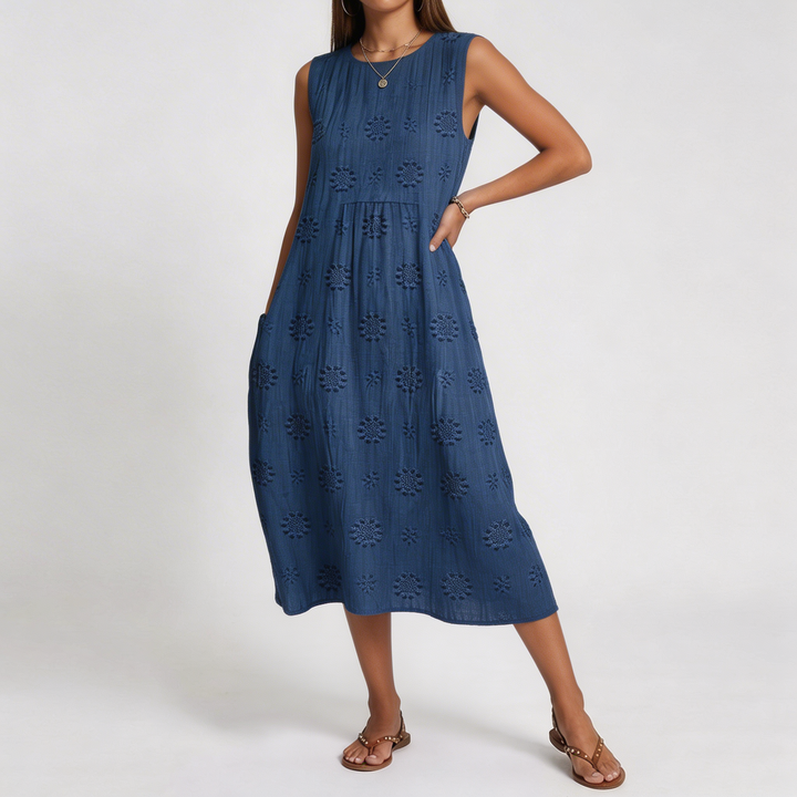 Delilah | Patterned Midi Dress