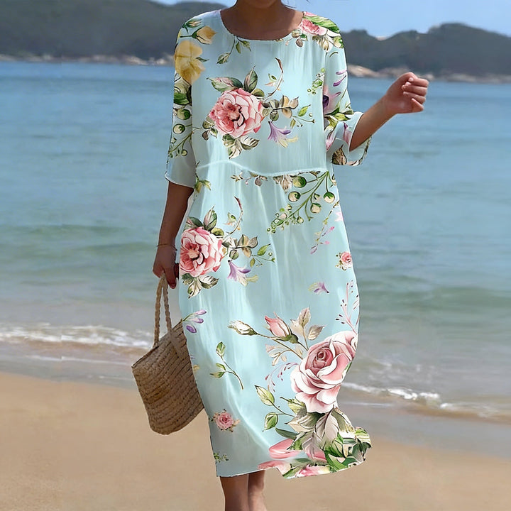Ariana | Sunset Flower Dress