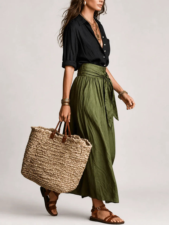 Martina | Elegant and Fluid One-Shoulder Maxi Dress
