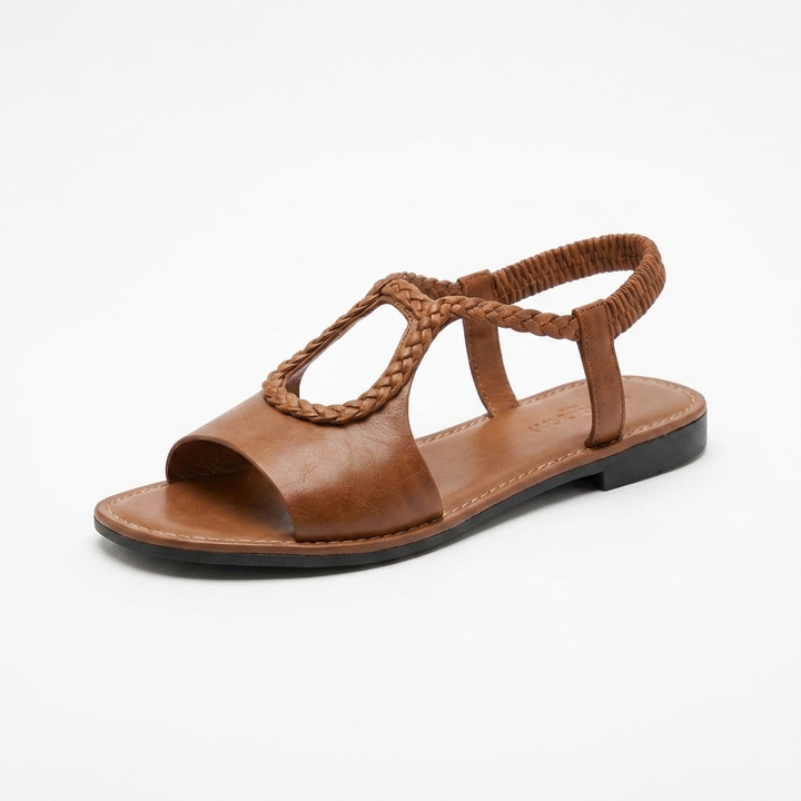 Bianca™ | Comfortable Everyday Braided Leather Sandals