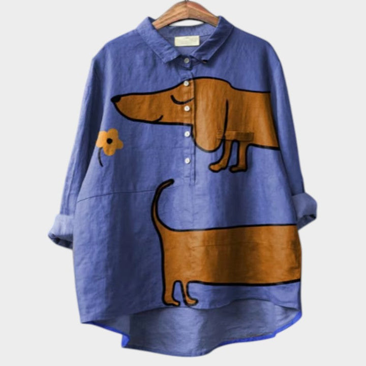 ARIANA |  Artistic Button-Up Shirt