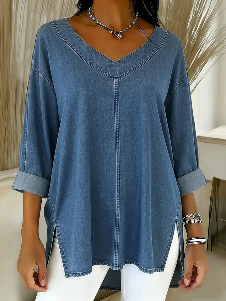 Cora | Stylish Denim Top