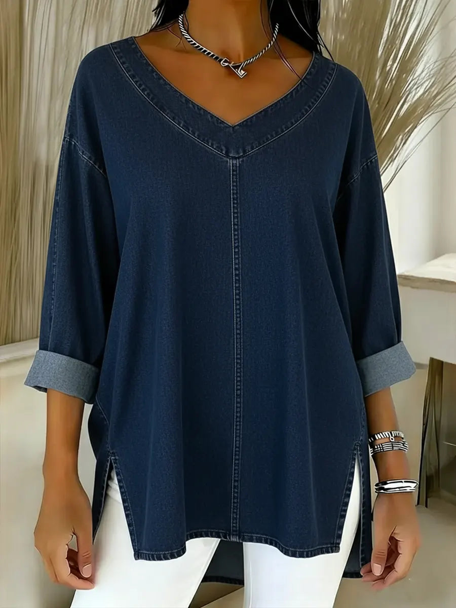 Cora | Stylish Denim Top