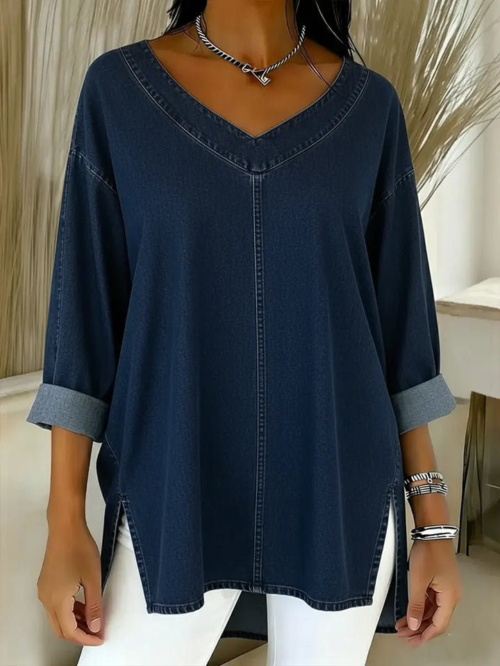 Cora | Stylish Denim Top