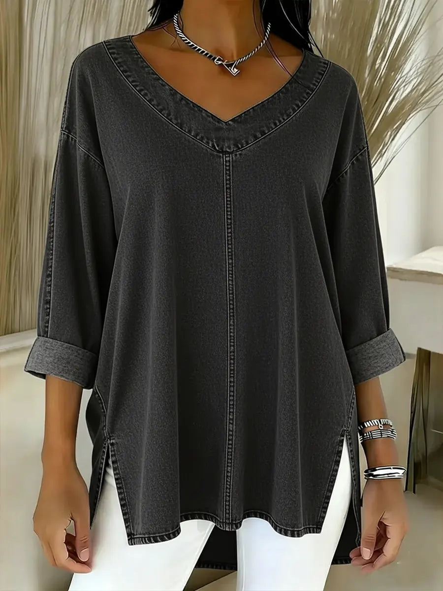 Cora | Stylish Denim Top