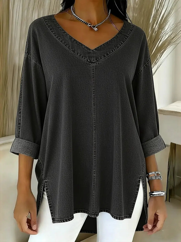 Cora | Stylish Denim Top