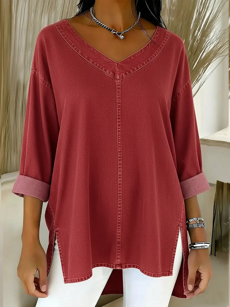 Cora | Stylish Denim Top