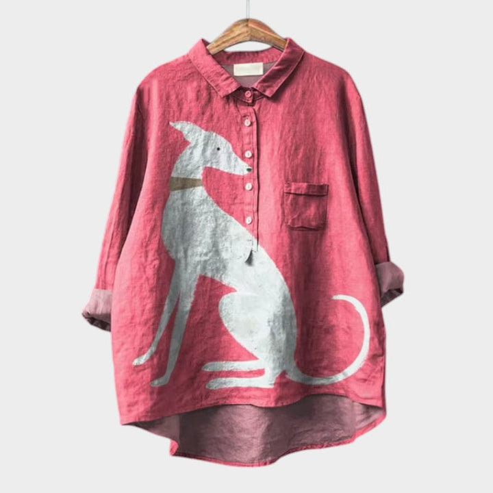 ARIANA |  Artistic Button-Up Shirt